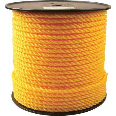 Do it Best 3/8 In. x 350 Ft. Yellow Twisted Polypropylene Rope