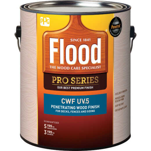 Flood CWF - UV5 Pro Series Wood Finish Exterior Stain, Cedar, 1 Gal.